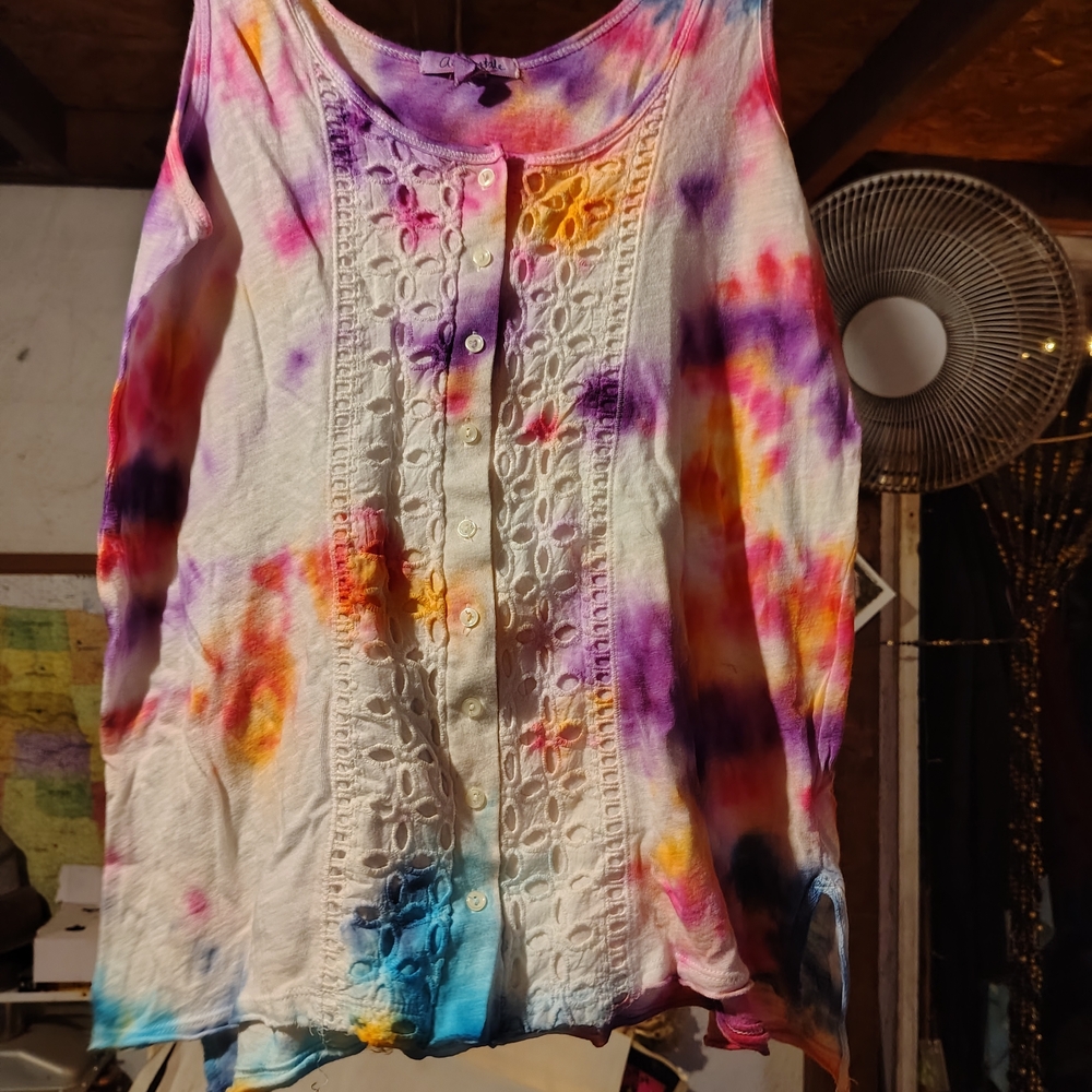 Handmade Tie-Dyed Women's Top